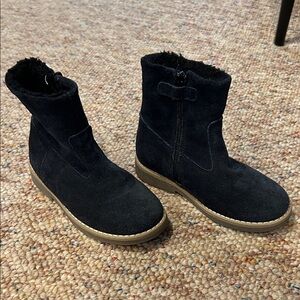 Little Eric Youth Black Suede Winter Ankle Boots